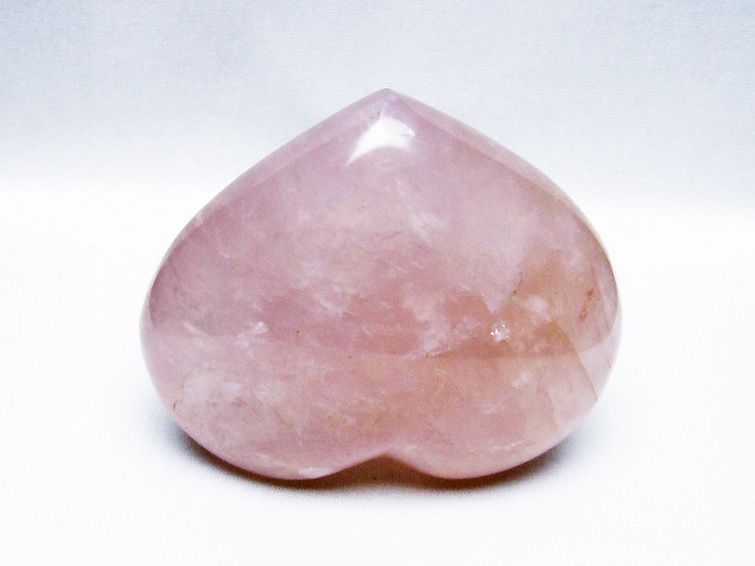 ローズクォーツハート置物[T457-3933] 3枚目