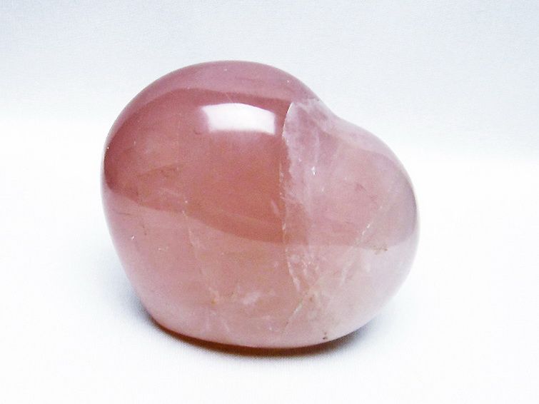 ローズクォーツハート置物[T457-3936] 1枚目