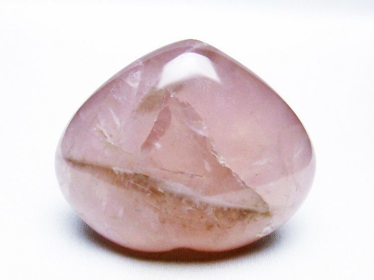 ローズクォーツハート置物[T457-3947] 3枚目