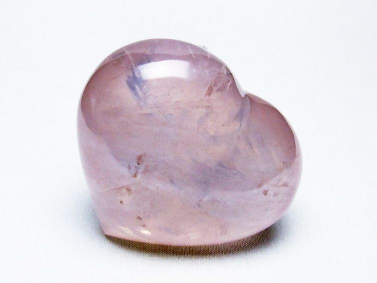 ローズクォーツハート置物[T457-3958] 1枚目
