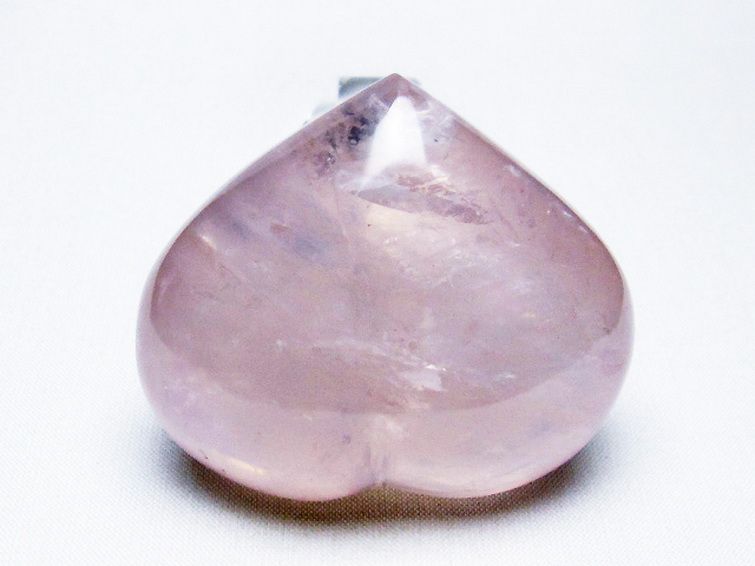 ローズクォーツハート置物[T457-3958] 3枚目