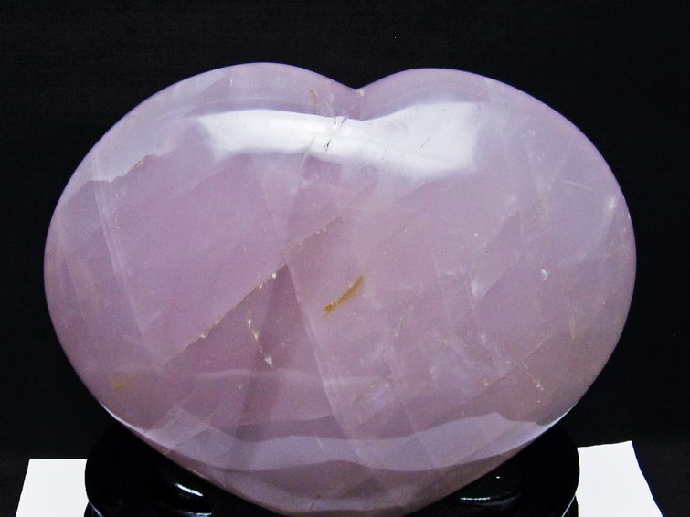 2Kgローズクォーツ ハート 置物[T457-3989] 2枚目