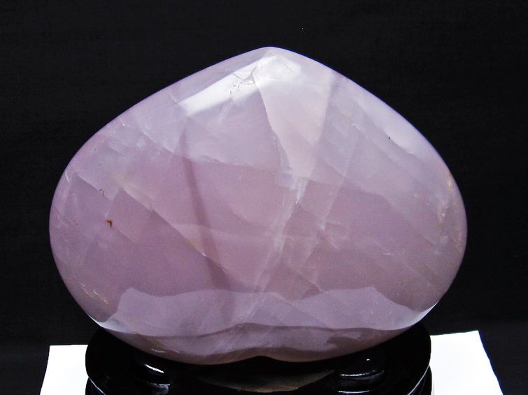 2Kgローズクォーツ ハート 置物[T457-3989] 3枚目