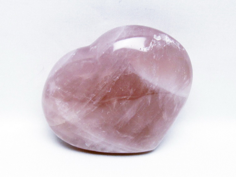 ローズクォーツハート置物[T457-4623] 1枚目