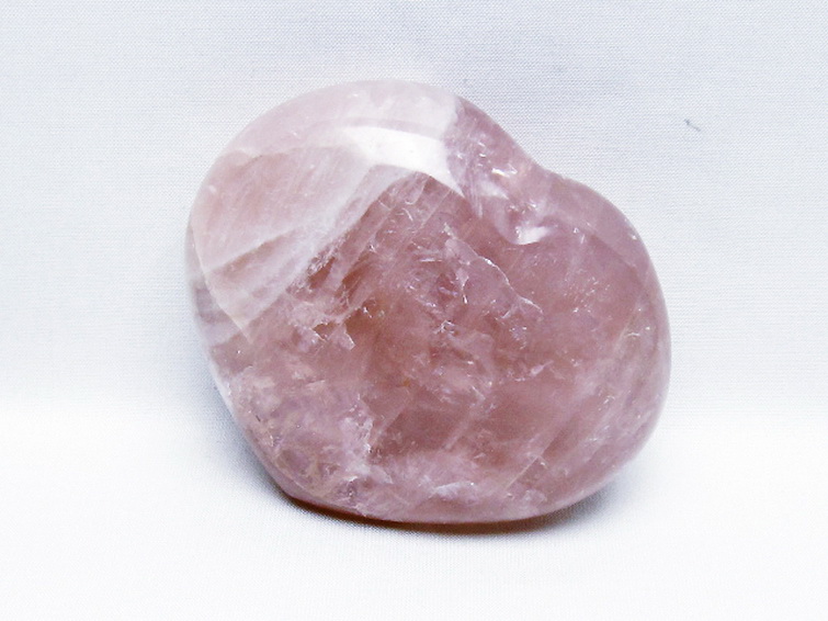 ローズクォーツハート置物[T457-4630] 2枚目