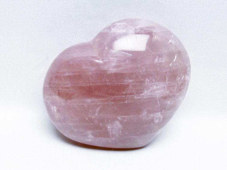 ローズクォーツハート置物[T457-4636] 1枚目