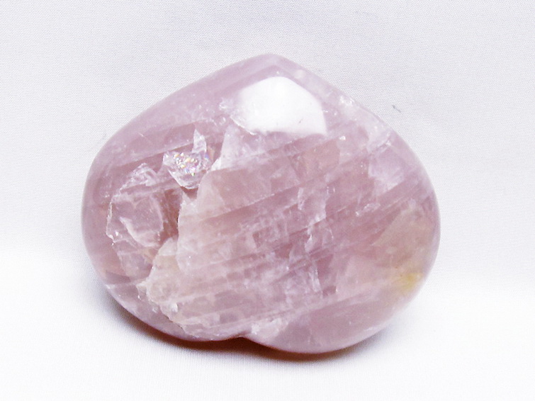 ローズクォーツハート置物[T457-4636] 3枚目