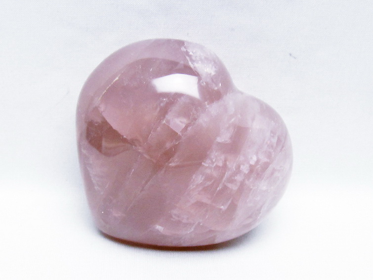 ローズクォーツハート置物[T457-4643] 1枚目