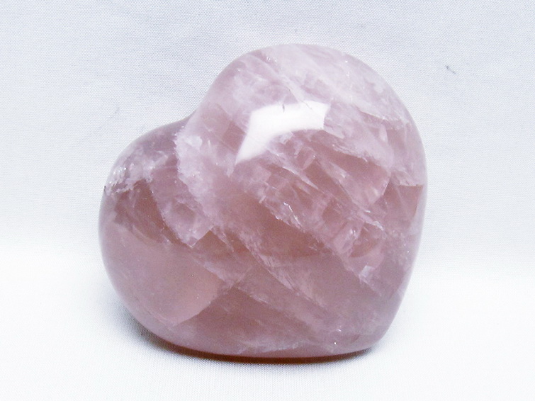 ローズクォーツハート置物[T457-4643] 2枚目