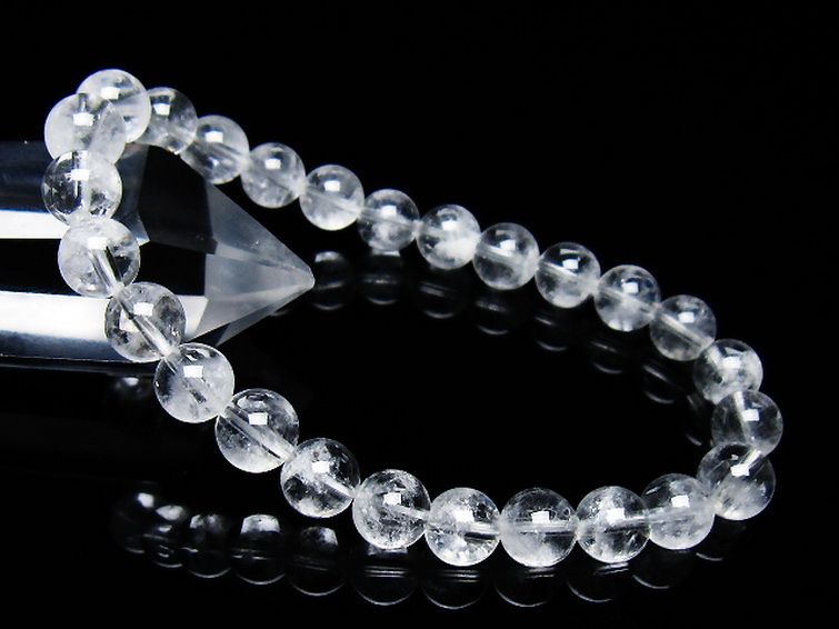 ラビットヘア ファントム 水晶 ブレスレット 7mm [T458-1332] 1枚目