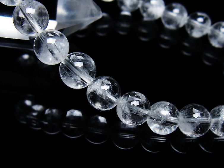 ラビットヘア ファントム 水晶 ブレスレット 7mm [T458-1332] 3枚目