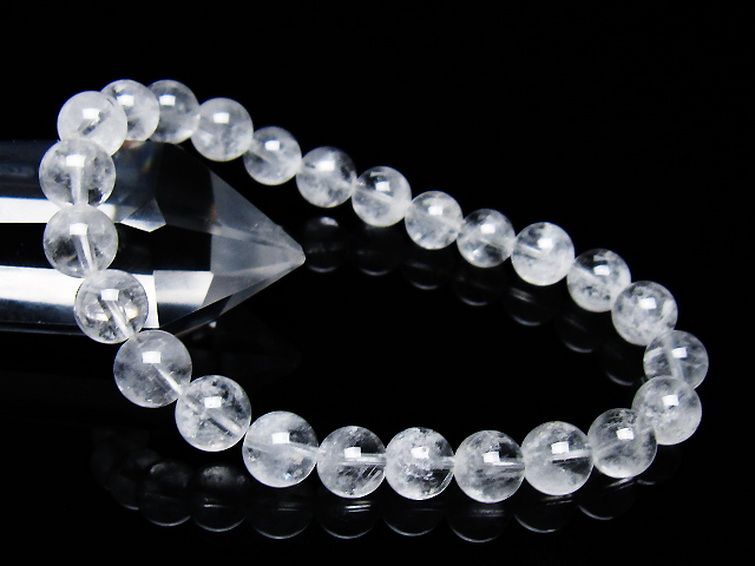 ラビットヘア ファントム 水晶 ブレスレット 8mm [T458-1336] 1枚目