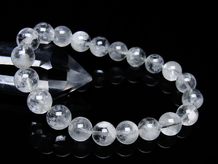 ラビットヘア ファントム 水晶 ブレスレット 9mm [T458-1348] 1枚目