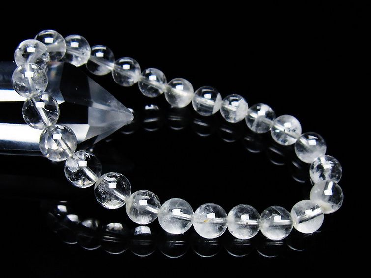 ラビットヘア ファントム 水晶 ブレスレット 8mm [T458-1357] 1枚目