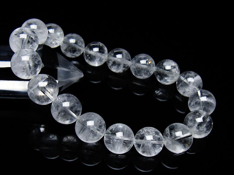 ラビットヘア ファントム 水晶 ブレスレット 11mm [T458-1366] 1枚目