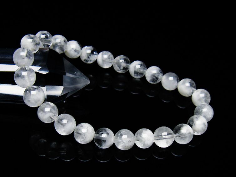 ラビットヘア ファントム 水晶 ブレスレット 8mm [T458-1414] 1枚目