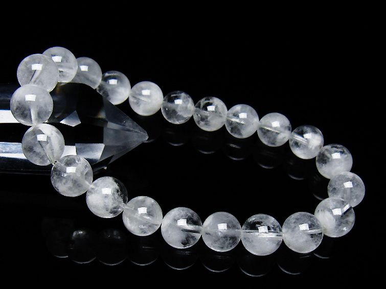 ラビットヘア ファントム 水晶 ブレスレット 9mm [T458-1428] 1枚目