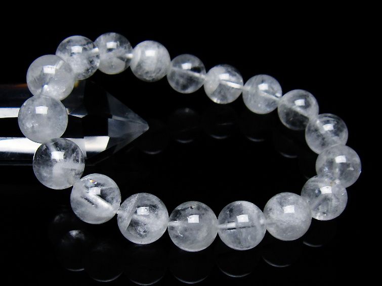 ラビットヘア ファントム 水晶 ブレスレット 12mm [T458-1450] 1枚目