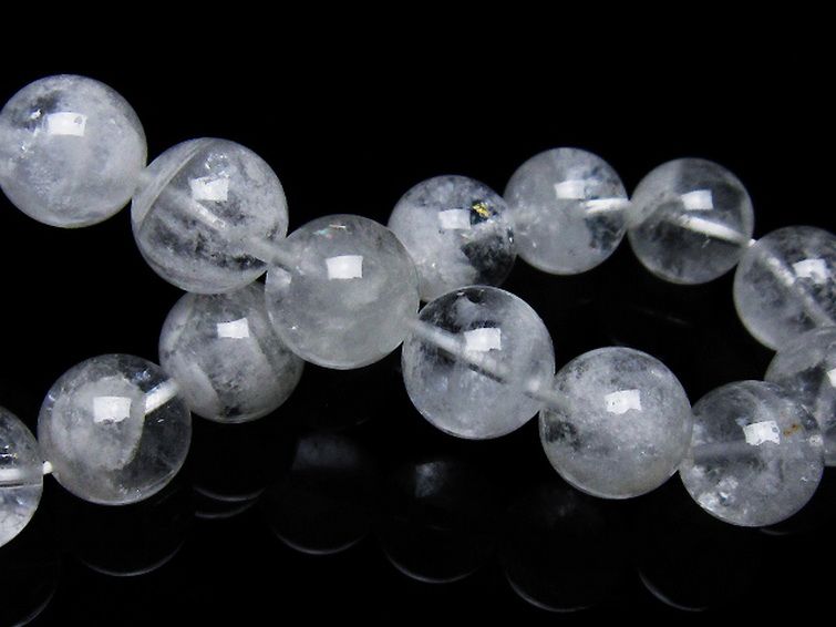 ラビットヘア ファントム 水晶 ブレスレット 12mm [T458-1450] 2枚目