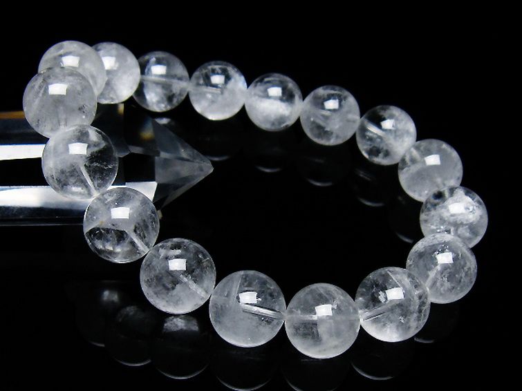 ラビットヘア ファントム 水晶 ブレスレット 13mm [T458-1454] 1枚目
