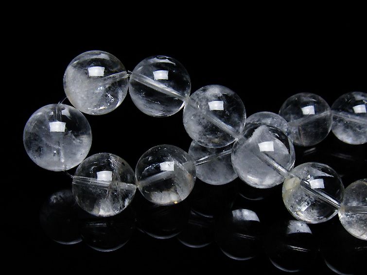 ラビットヘア ファントム 水晶 ブレスレット 14mm [T458-1458] 2枚目