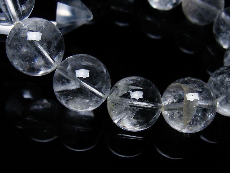 ラビットヘア ファントム 水晶 ブレスレット 14mm [T458-1458] 3枚目