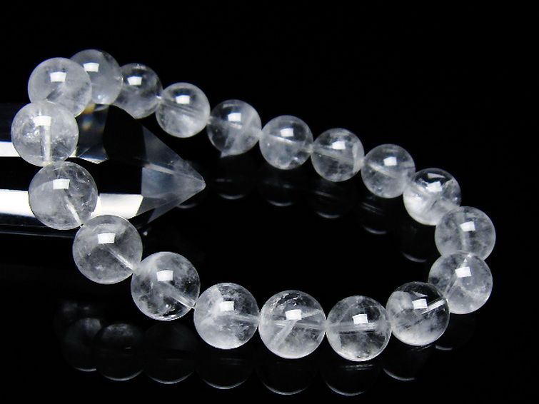 ラビットヘア ファントム 水晶 ブレスレット 10mm [T458-1462] 1枚目