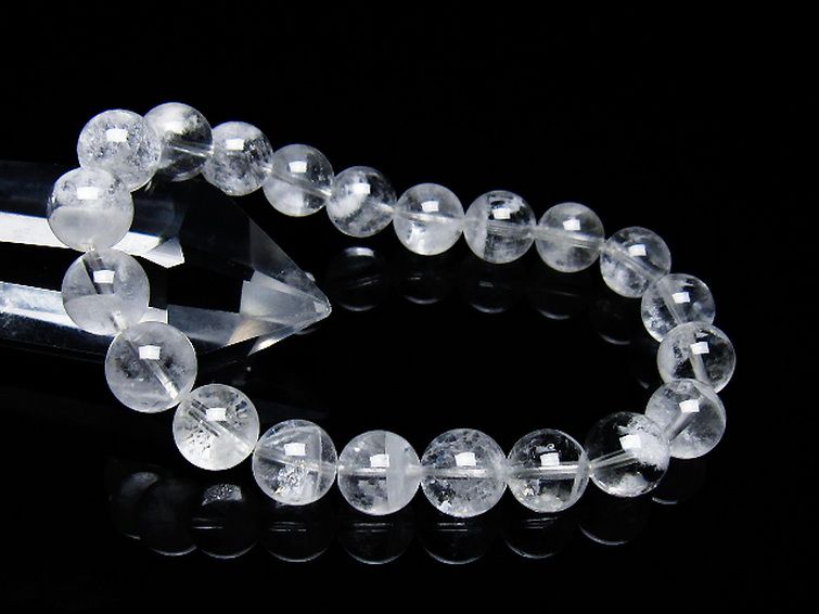ラビットヘア ファントム 水晶 ブレスレット 9mm [T458-1469] 1枚目