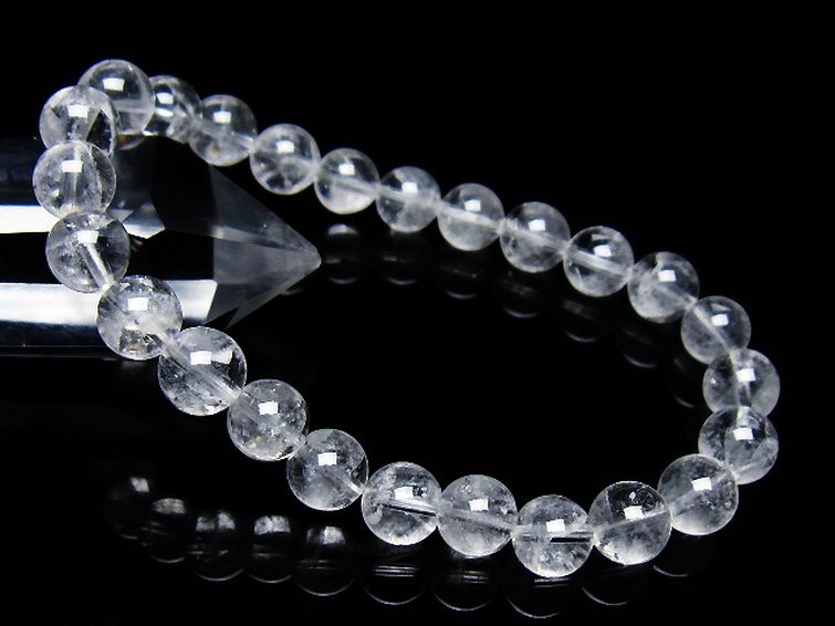 ラビットヘア ファントム 水晶 ブレスレット 8mm [T458-1477] 1枚目