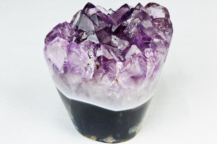 パワーストーン 天然石 フラワーアメジストクラスター[T466-1775]