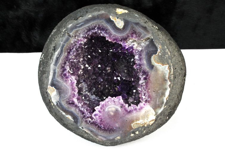 2.4Kgウルグアイ産 サークルジオード アメジストドーム [t466-1830] 1枚目