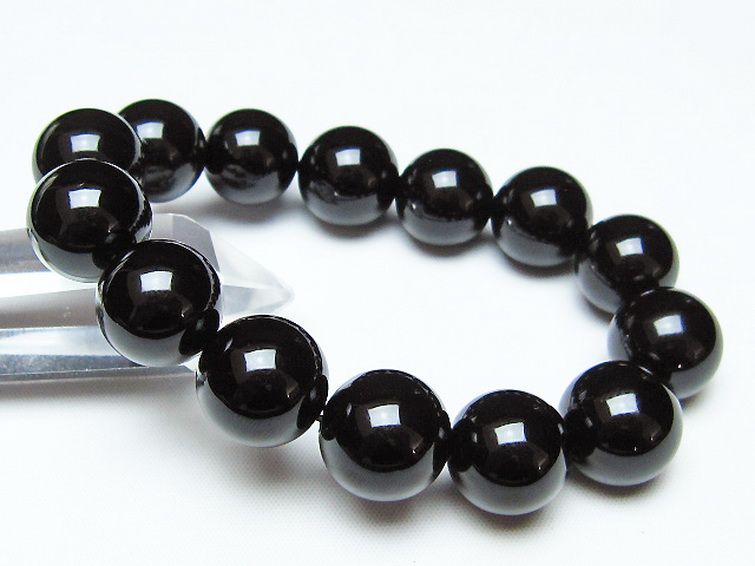 オニキスブレスレット 16mm [t474-1854] 1枚目