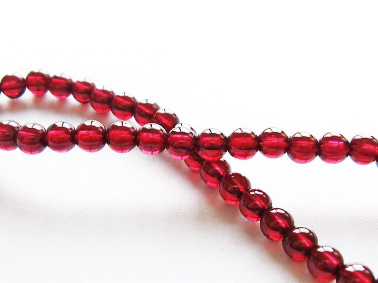 キャンディピンクガーネットブレスレット 4mm [t483-7860] 2枚目