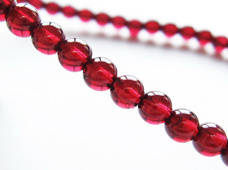 キャンディピンクガーネットブレスレット 4mm [t483-7860] 3枚目