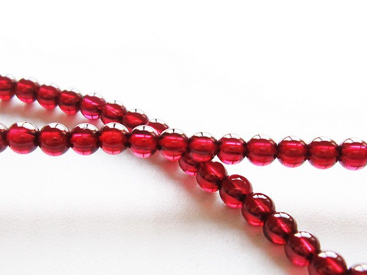 キャンディピンクガーネットブレスレット 4mm [t483-7873] 2枚目