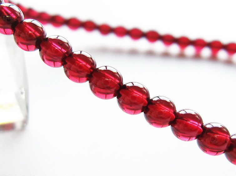 キャンディピンクガーネットブレスレット 4mm [t483-7873] 3枚目