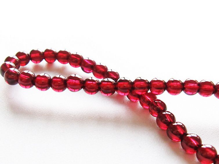 キャンディピンクガーネットブレスレット 4mm [t483-7877] 2枚目
