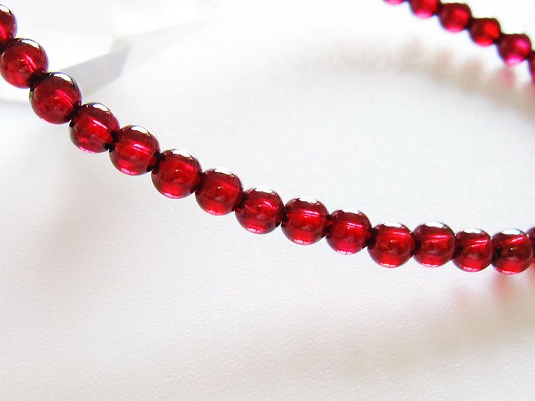 キャンディピンクガーネットブレスレット 4mm [t483-7885] 3枚目