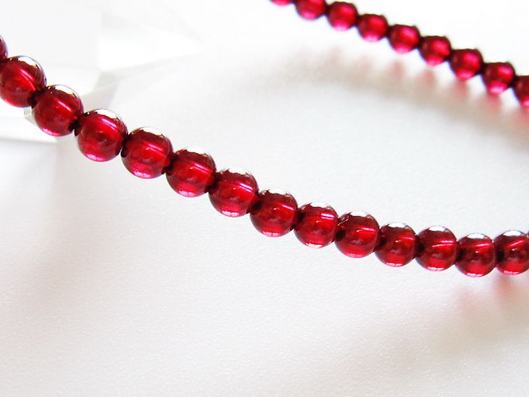 キャンディピンクガーネットブレスレット 4mm [t483-7897] 3枚目