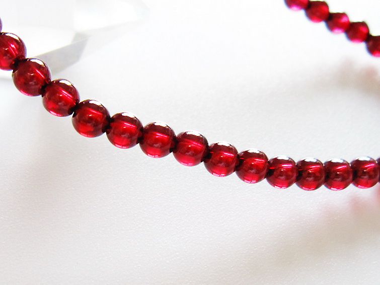キャンディピンクガーネットブレスレット 4mm [t483-7907] 3枚目