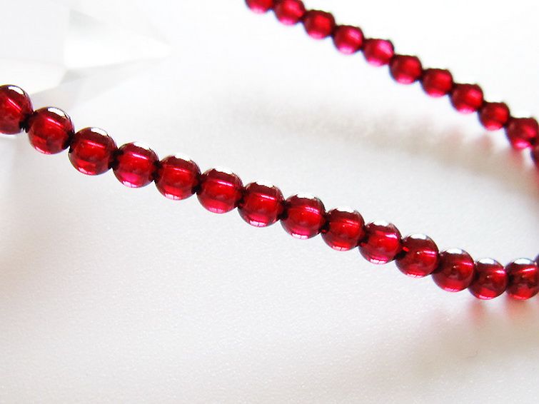 キャンディピンクガーネットブレスレット 4mm [t483-7916] 3枚目