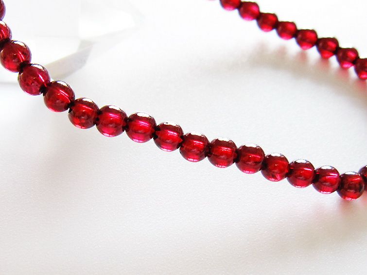キャンディピンクガーネットブレスレット 4mm [t483-7941] 3枚目