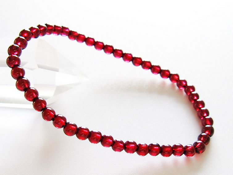 ガーネットブレスレット 4mm [T483-7943] 1枚目