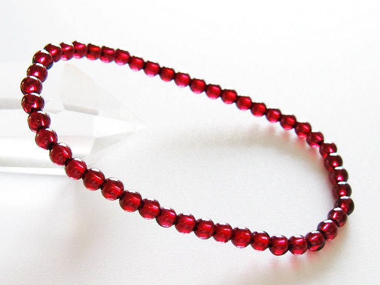ガーネットブレスレット 4mm [T483-7946] 1枚目