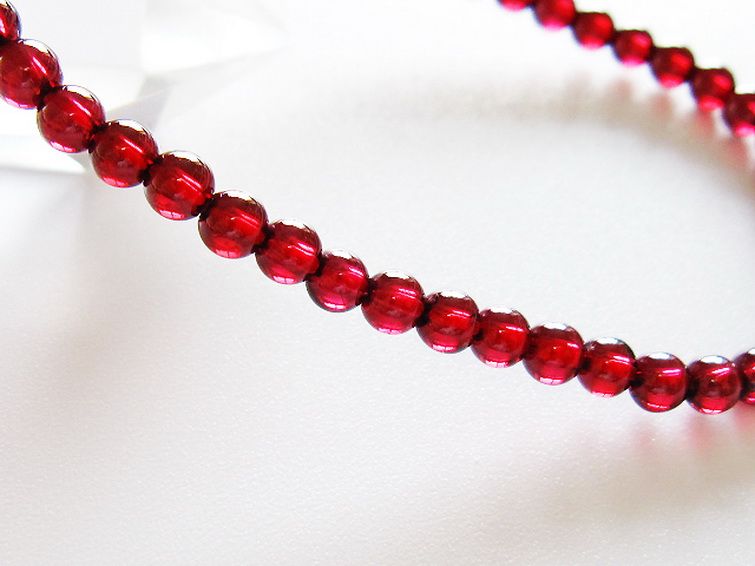 ガーネットブレスレット 4mm [T483-7946] 3枚目