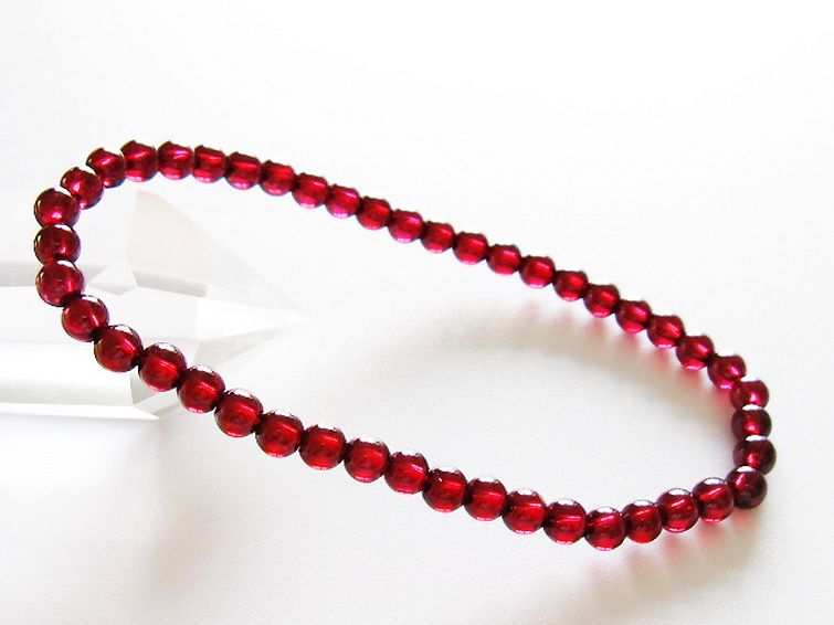 ガーネットブレスレット 4mm [T483-7949] 1枚目