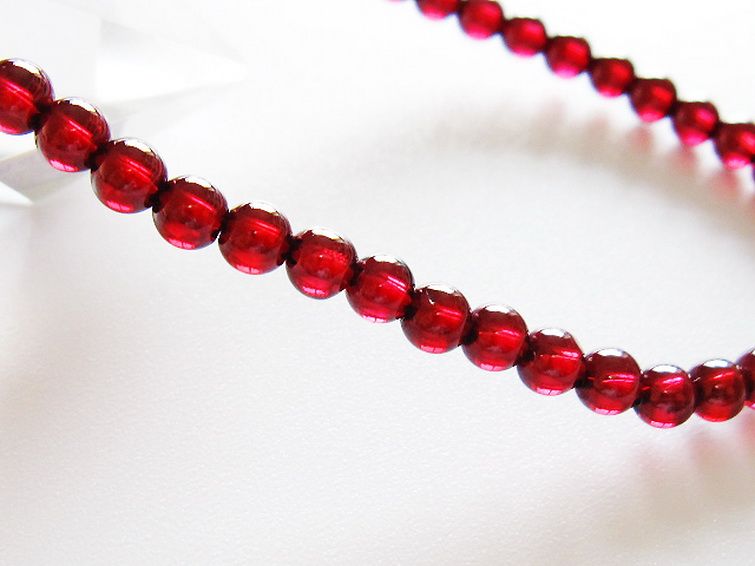 ガーネットブレスレット 4mm [T483-7949] 3枚目