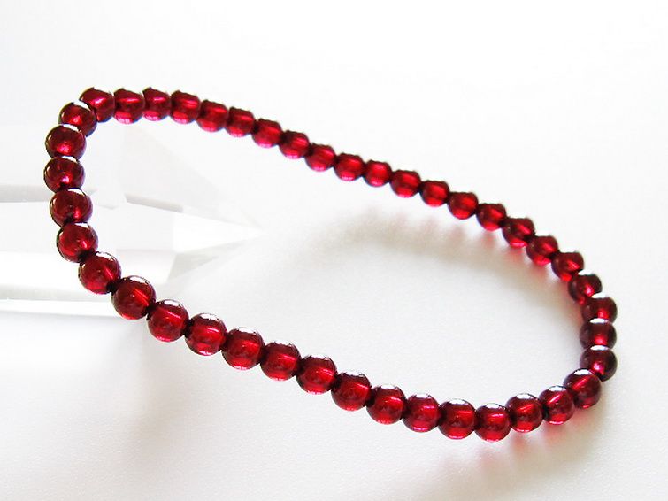 ガーネットブレスレット 4mm [T483-7956] 1枚目