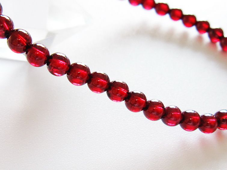 ガーネットブレスレット 4mm [T483-7956] 3枚目