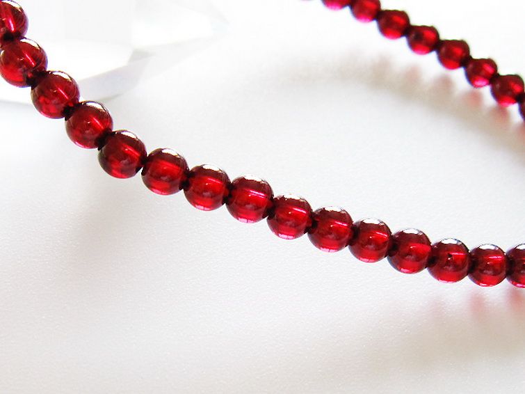 ガーネットブレスレット 4mm [T483-7961] 3枚目